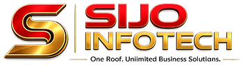 SIJO INFOTECH Logo - Corporate Branding & Architectural Signage Manufacturer